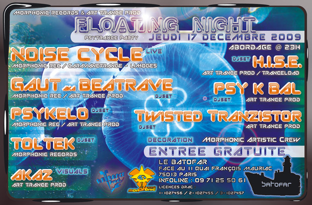 [PARIS] 17/12/2009 FREE Party - FLOATING NIGHT