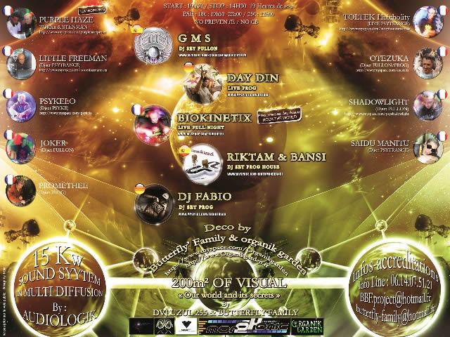 05/11/2011- WORLDWIDE the trip - Butterfly'family & boom bass fantasia